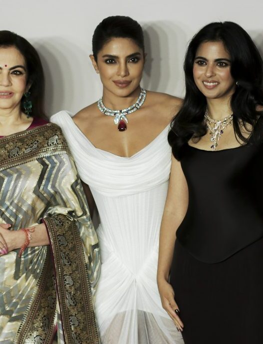 Nita and Isha Ambani Dazzle at Bvlgari’s Serpenti Infinito Exhibition at NMACC