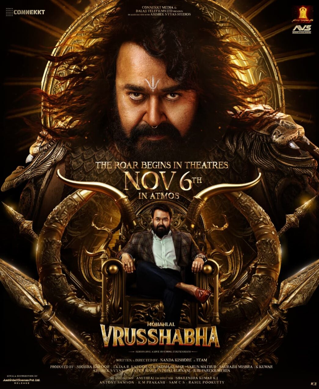 Mohanlal-Starrer Vrusshabha Set for Grand Worldwide Release on 6th November 2025