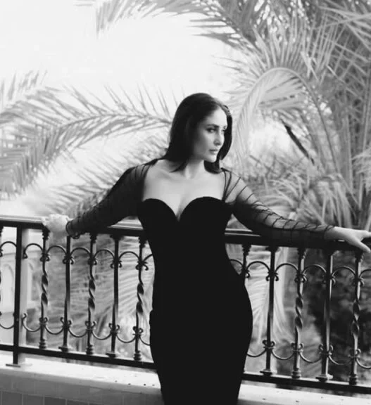 Kareena Kapoor Khan Stuns in Dramatic Black Rahul Mishra Gown Styled by Rhea Kapoor