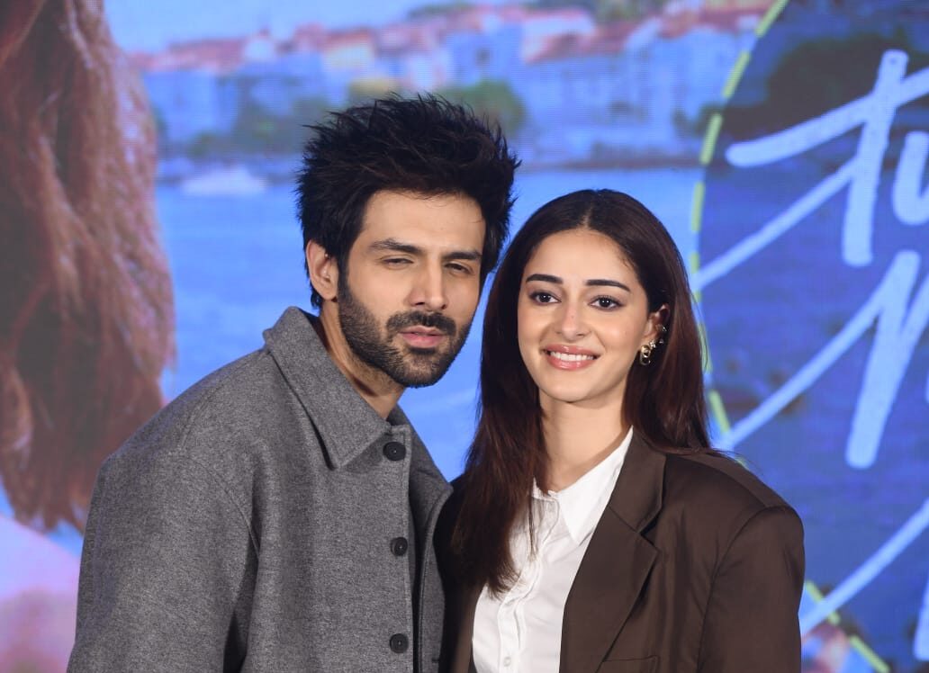 Kartik Aaryan and Ananya Panday Promote ‘Tu Meri Main Tera, Main Tera Tu Meri’ in New Delhi