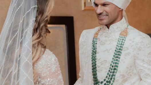 Shikhar Dhawan & Sophie Begin Their Forever in Manish Malhotra Couture