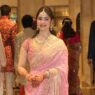 Sara Tendulkar Stuns in Pink Bandhani Saree at Brother Arjun Tendulkar’s Wedding
