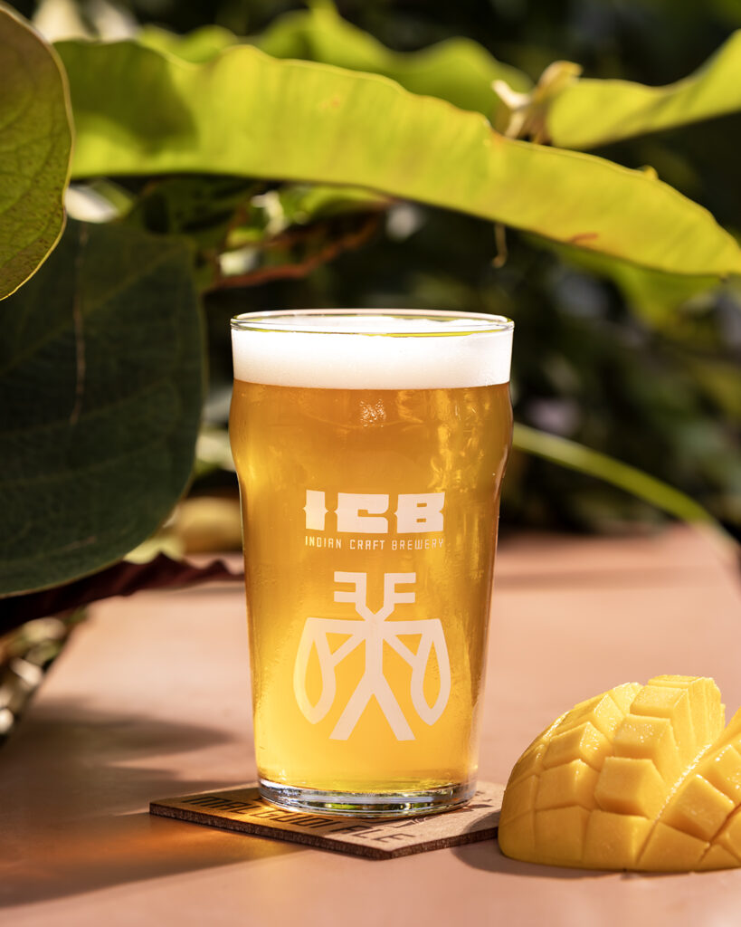 Indian craft brewery mango drink