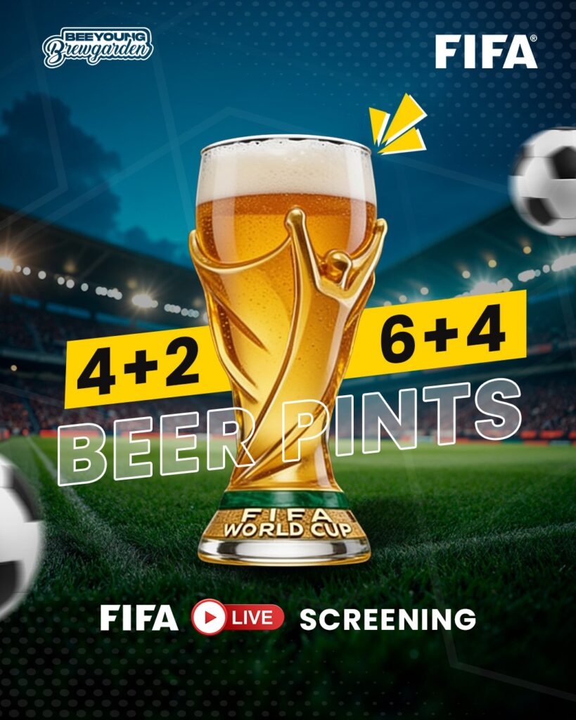 fifa live screening at beeyoung brewgarden in delhi