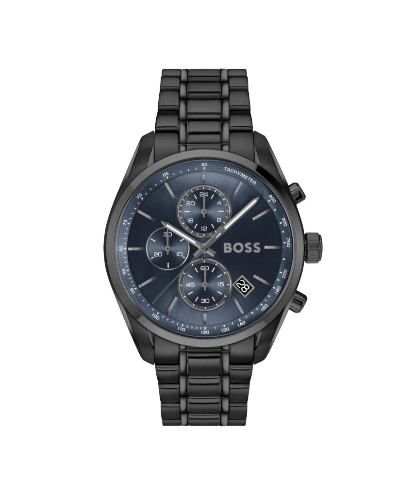 hugo boss Grand Prix Men Quartz Blue Dial Chronograph